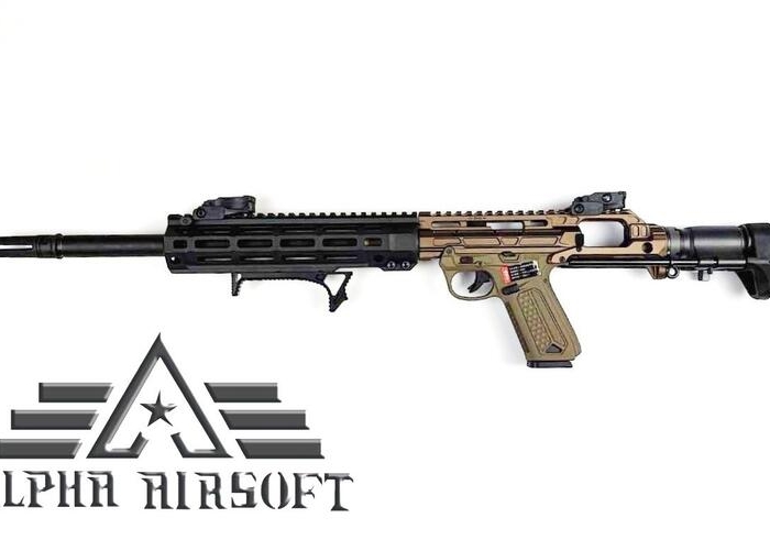 AAP-01全槍客製化改裝卡賓版 黑沙