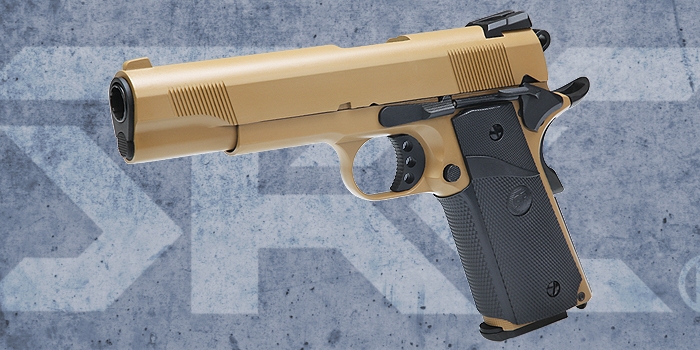 SRC SR-1911 MEU 沙色版全金屬瓦斯退膛手槍