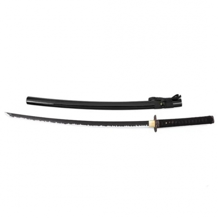 【ALPHA】龍紋-塑料日式武術練習用刀-黑刃-武士刀