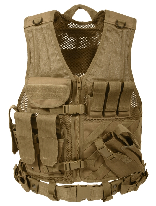 ROTHCO Cross Draw MOLLE 戰術背心 4491 狼棕